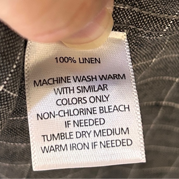 UNTUCKit Men's Size Large Checkered Long Sleeve Dress Shirt Linen Slim Fit - Picture 5 of 8